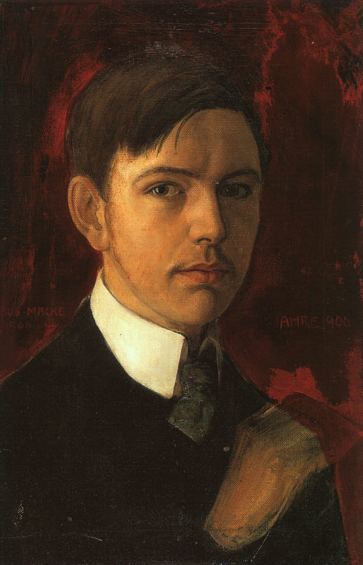 August Macke. Portrait of a man