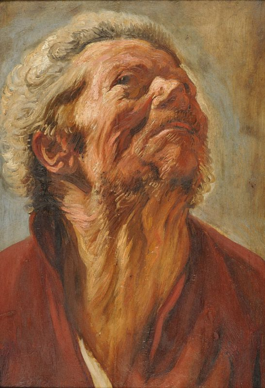 Jacob Jordaens. Skizze eines Männerkopfes