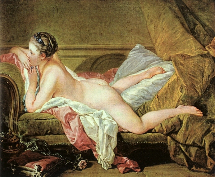 Francois Boucher. White odalisque