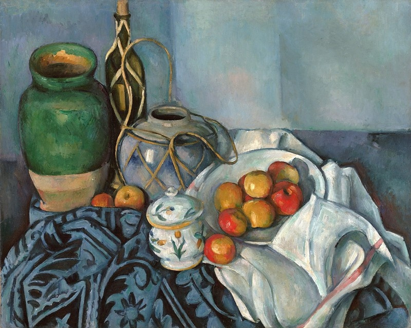 Paul Cezanne 静物与苹果, 1894, 81×65 厘米：作品描述| Arthive