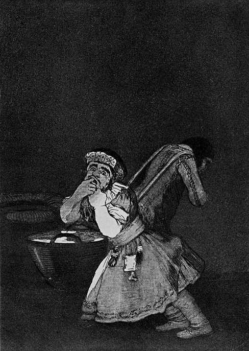 Francisco Goya. Series Los Caprichos, sheet 04: Mama's boy