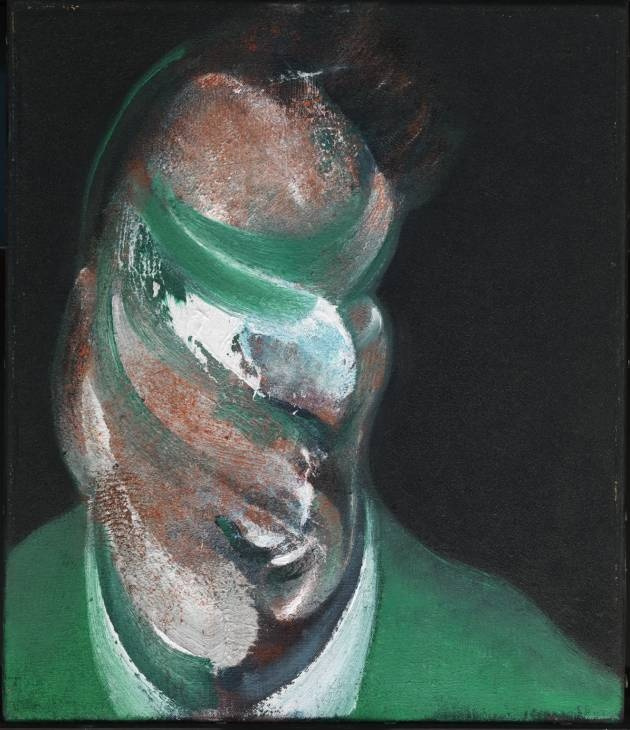 Francis Bacon. Sketch of the head of Lucian Freud