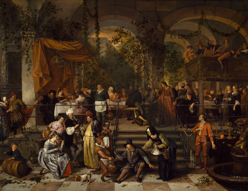 The wedding at Cana, 1660, 83×64 cm by Jan Steen: History