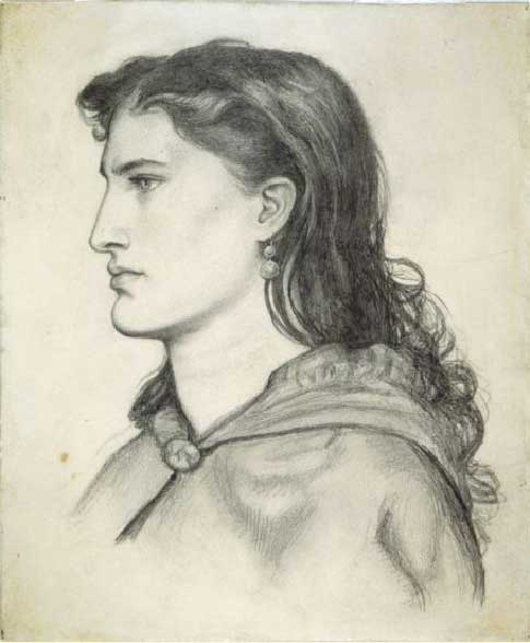 Dante Gabriel Rossetti. Portrait Of Agnes Manetti