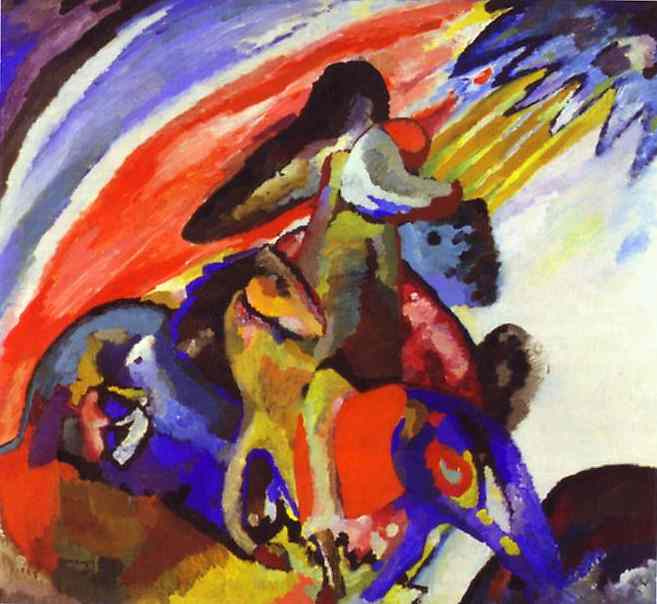 Wassily Kandinsky. Improvisation 12. Rider
