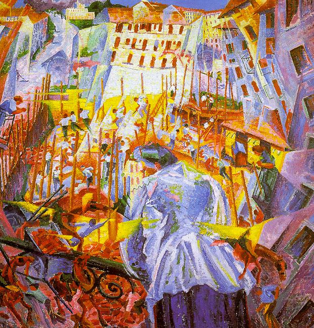 Umberto Boccioni. Street included with the house