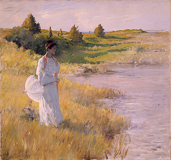 William Merritt Chase. A walk in the afternoon