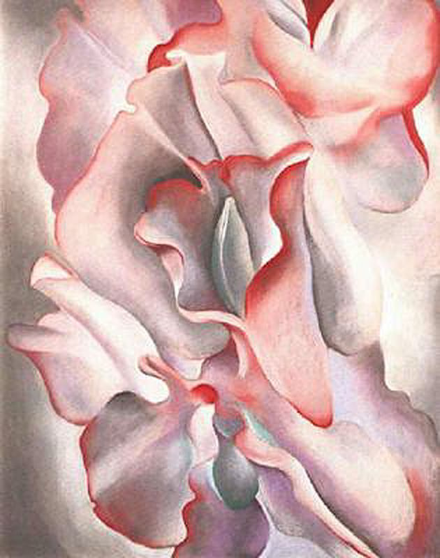 Georgia O'Keeffe. Pink sweet peas II