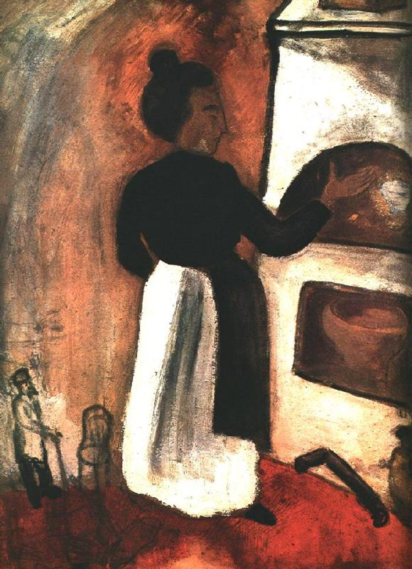 Marc Chagall. Mother at the stove