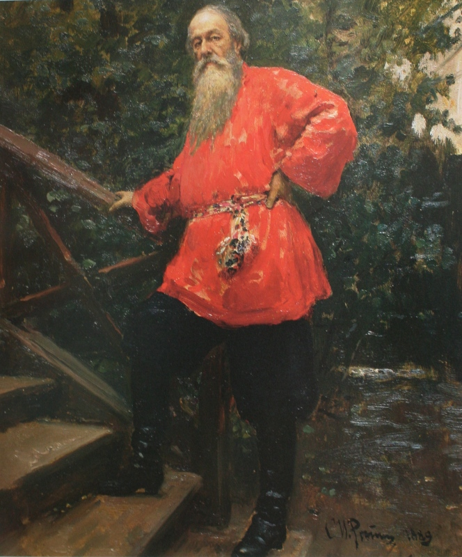 Ilya Efimovich Repin. Portrait of V.V. Stasov. State Tretyakov Gallery.