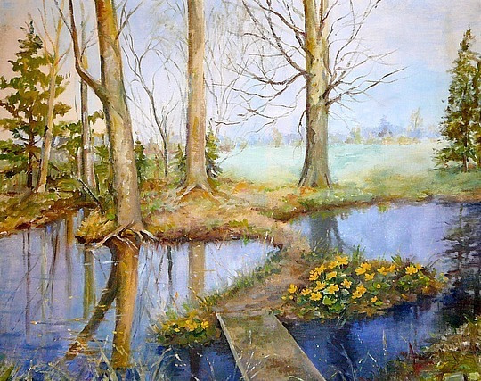 Olga Alexandrovna Romanova. Pond