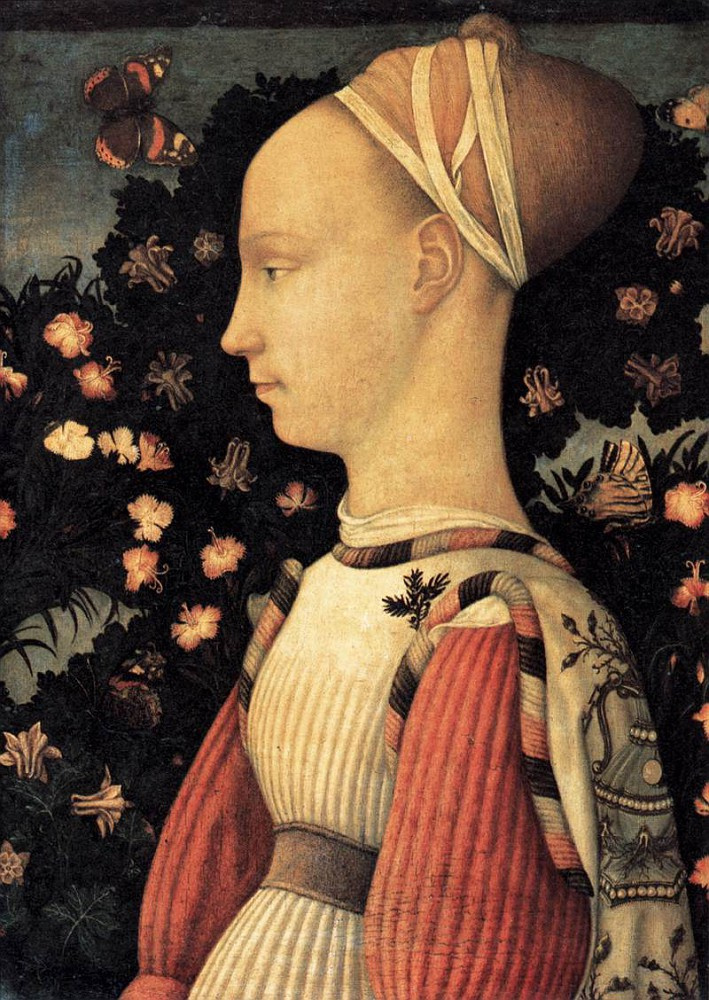 Antonio Pisanello. Portrait of a Princess Ginevra d'este