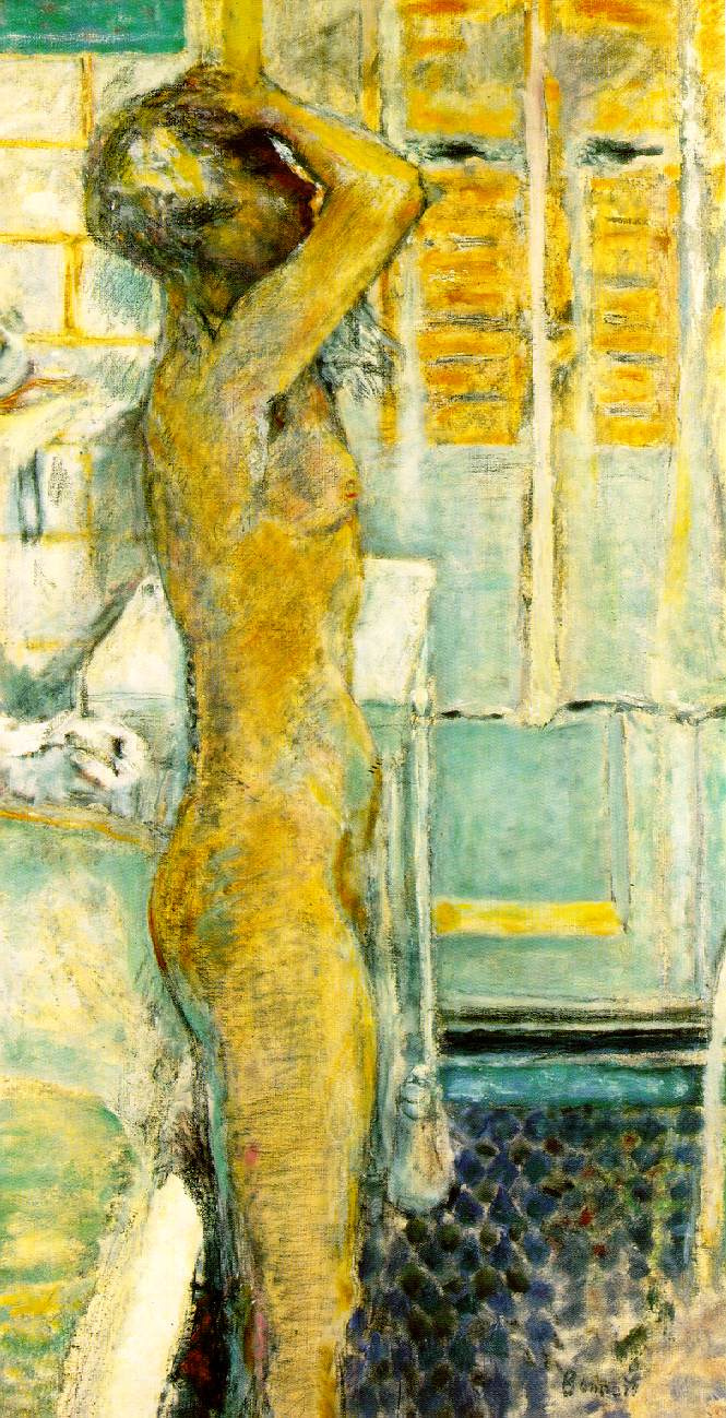 Pierre Bonnard. Nude on grey background