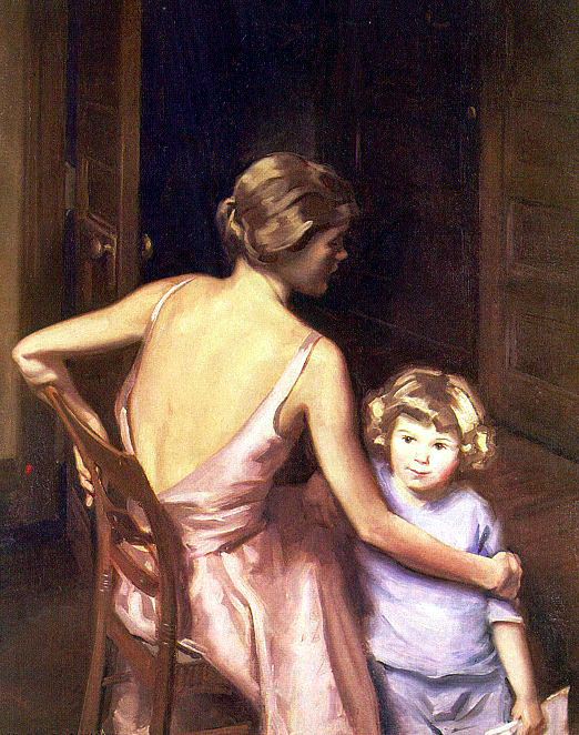 Sidney Dickinson. A girl with a child