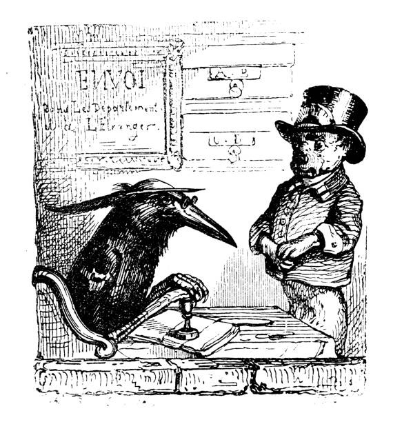 Jean Ignace Isidore Gérard Grandville. Certified recommendation. "Scenes of public and private life of animals"