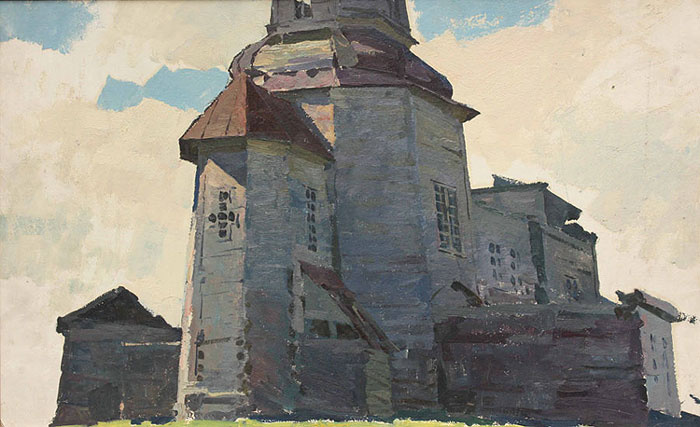 Konstantin Matveyevich Lomykin. The old Church.