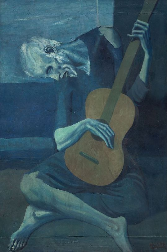 Pablo Picasso. The old guitarist