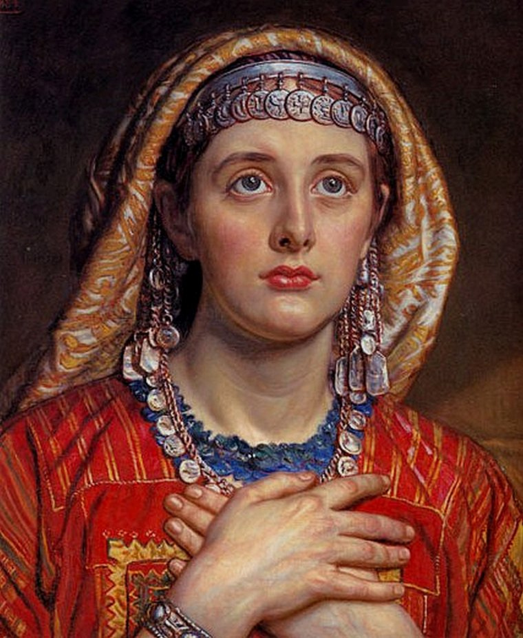 William Holman Hunt. The Bethlehem bride