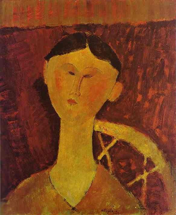 Amedeo Modigliani. Portrait of Beatrice Hastings, seated on a chair