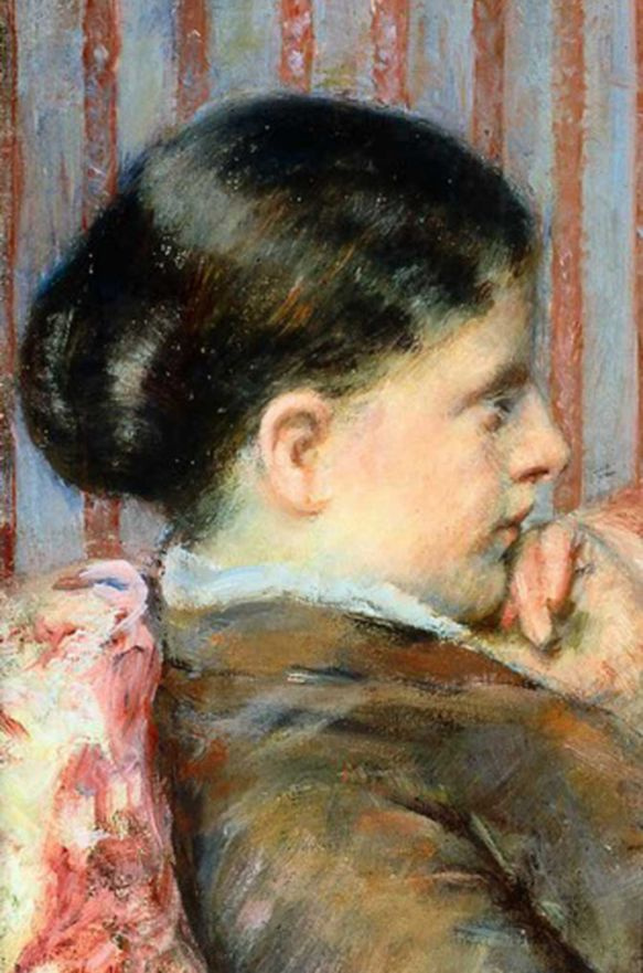 Mary Cassatt. The tea party. Detail