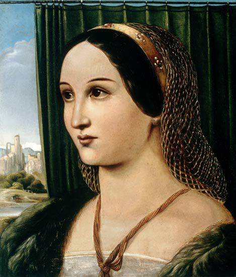 Theodore Rebenitz. Portrait of Vittoria, Caledoni in the Renaissance style