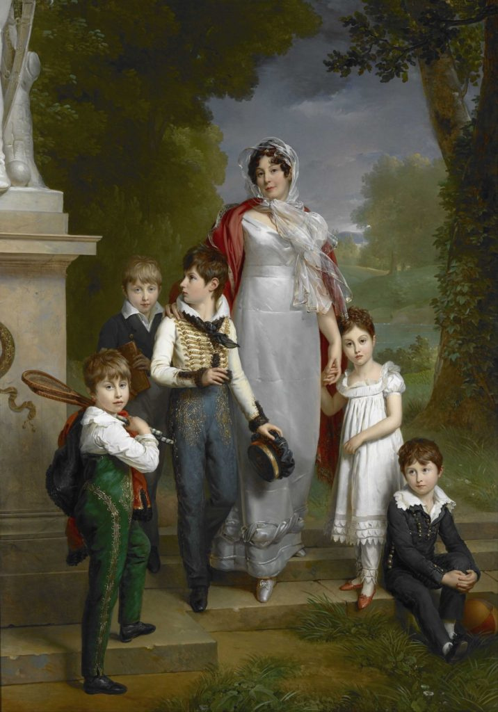 Francois Pascal Simon Gerard. Portrait of Louise-Antoinette-Scholastique Géhéneuc, Maréchale Lannes, duchesse de Montebello, with her children
