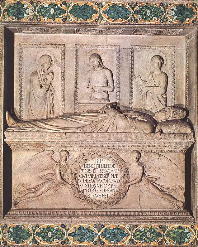 Luca Della Robbia. Monument to the Bishop, benozzo Federighi