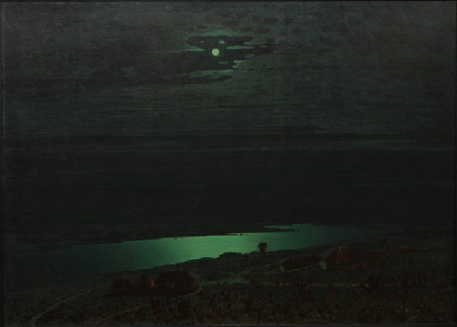 Arkhip Ivanovich Kuindzhi. Notte al chiaro di luna sul Dnepr