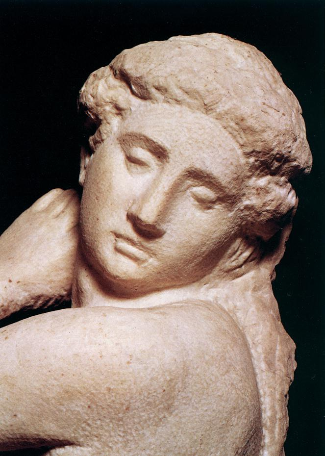 Michelangelo Buonarroti. David-Apollo. Fragment