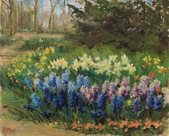 Olga Alexandrovna Romanova. The flowers in the garden