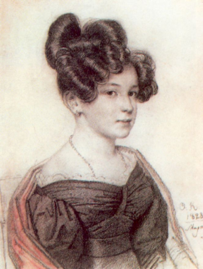 Orest Adamovich Kiprensky. Portrait of Anna Alekseevny Olenina