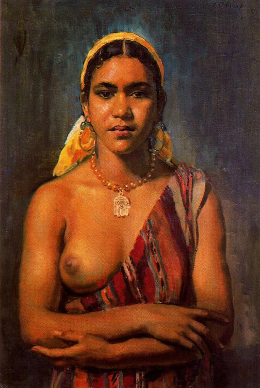 George Owen Wynne Upperley. A woman with bare Breasts