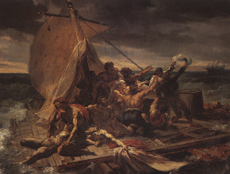Théodore Géricault. Raft "Medusa" (the first version of the picture)