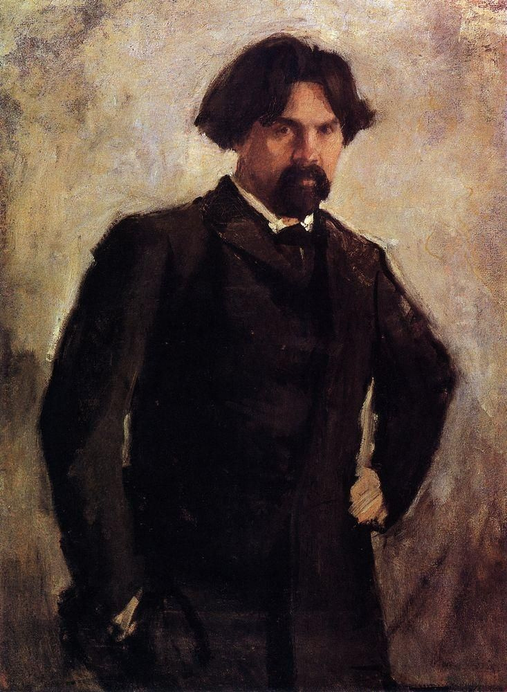 Valentin Aleksandrovich Serov. Portrait of the artist V. I. Surikov