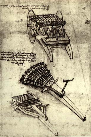 Leonardo da Vinci. Multi-barrel weapons