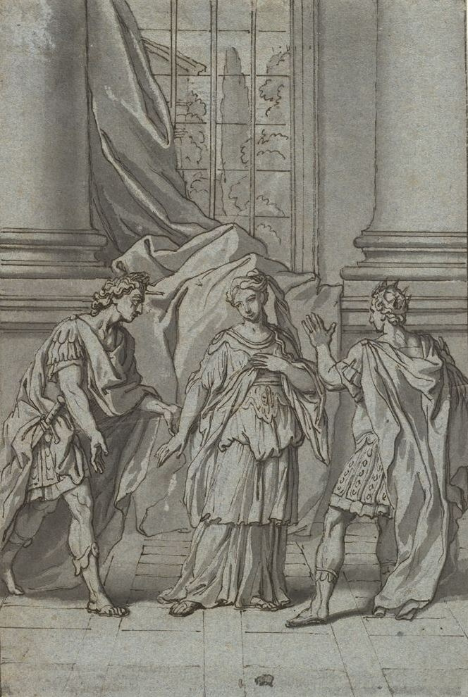 Jacques-Louis David. Berenice, tito y antíoco