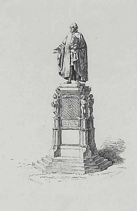 Adolf Friedrich Erdmann von Menzel. The statue of Justus Moser, the sculptor F. the Fight in Osnabruck
