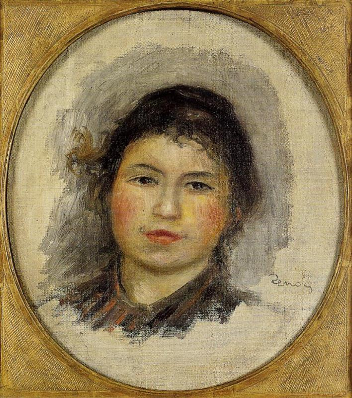 Pierre-Auguste Renoir. Head of a young woman