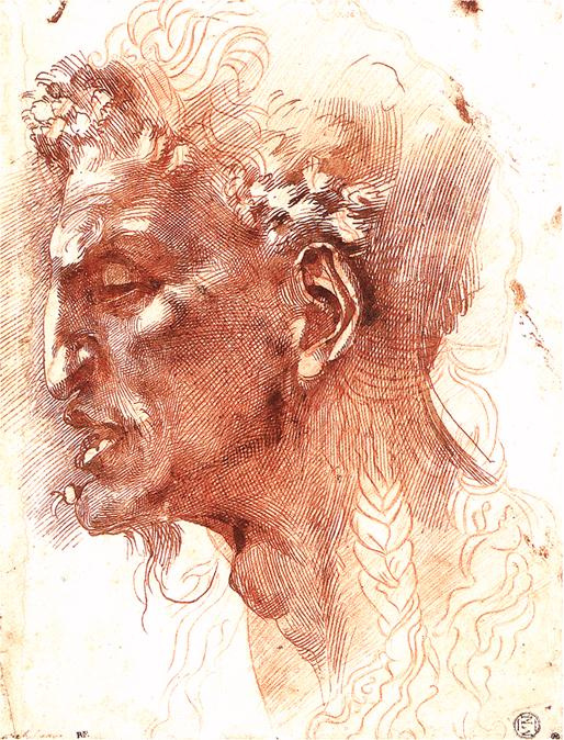 Michelangelo Buonarroti. Head of a Satyr