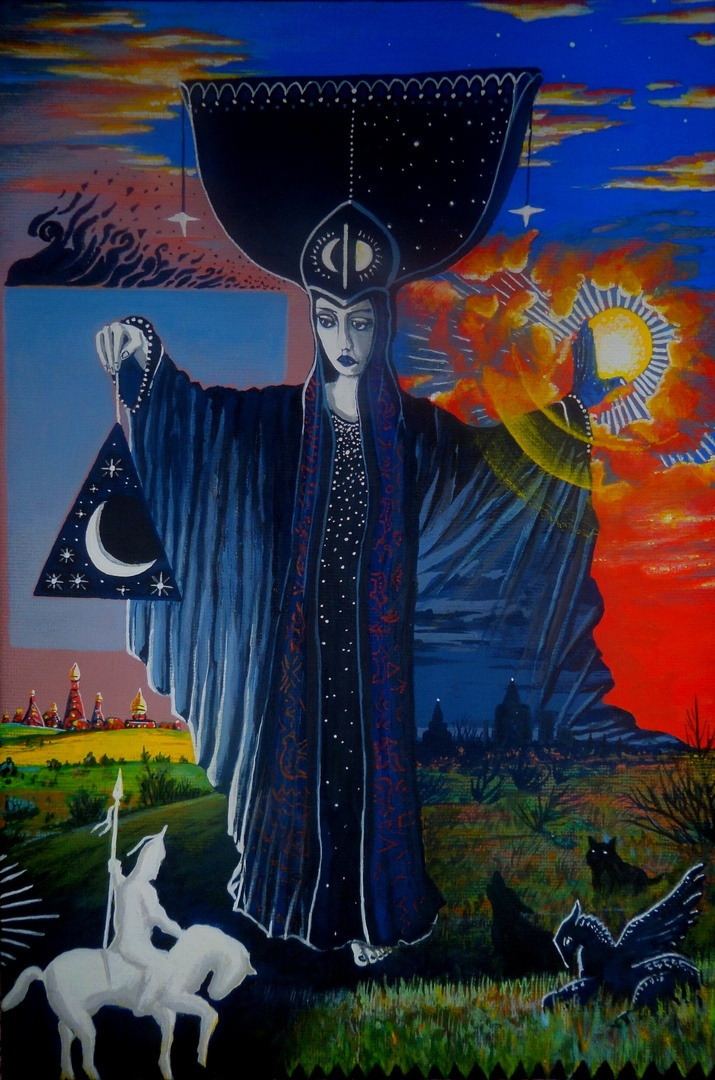 Ilya Iyari. Scythian Tarot. "Darkness"