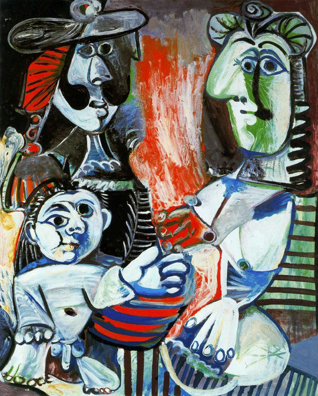 Пабло Пикассо. Семья (Мужчина, женщина и ребенок)