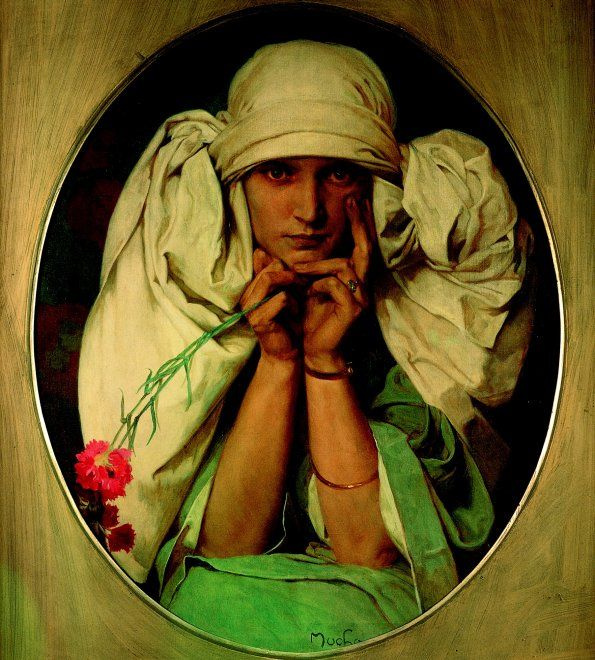 Alfonse Mucha. Portrait Of Jari (Yaroslava)