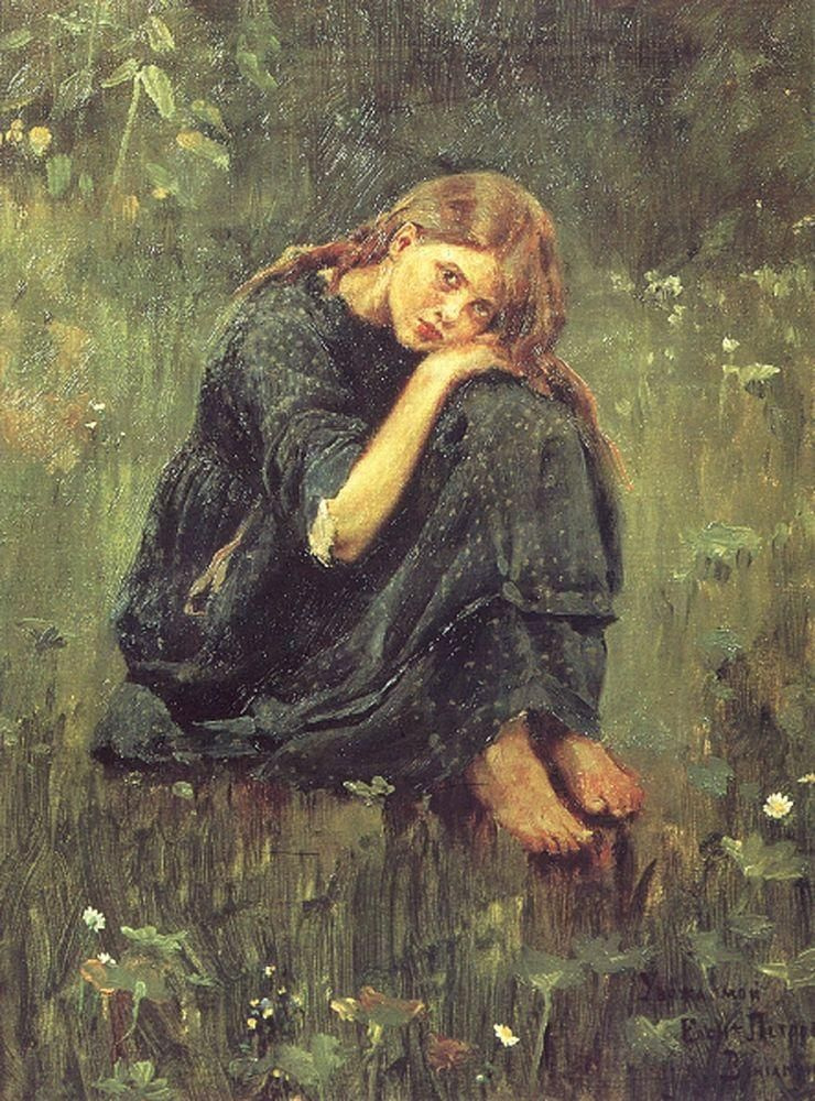 Viktor Vasnetsov. Alyonushka (sketch)