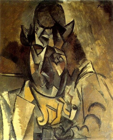 Pablo Picasso. The man in the hat (Portrait of Georges Braque)