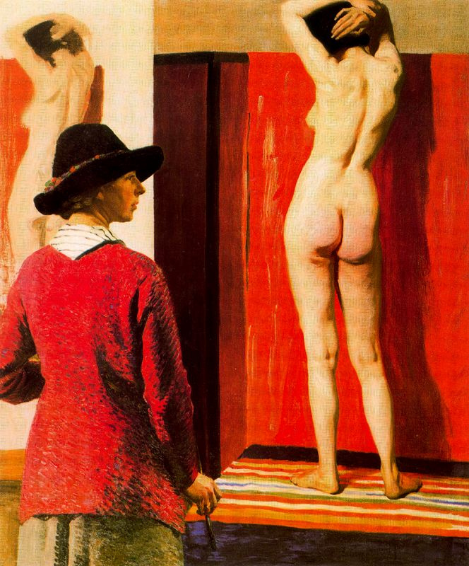 Laura Knight. Nude model