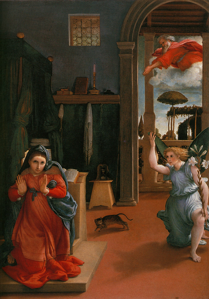 Lorenzo Lotto. The Annunciation