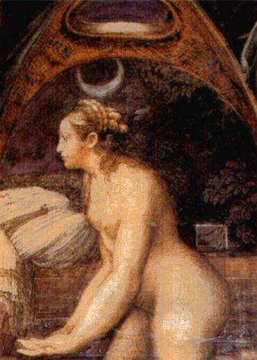 Francesco Parmigianino. Bathing Diana