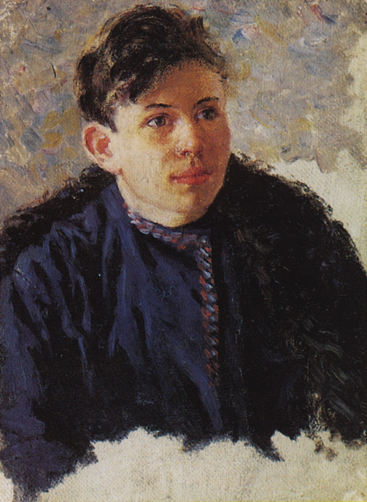 Vasily Surikov. Portrait of a young man, Leonid Chernyshov