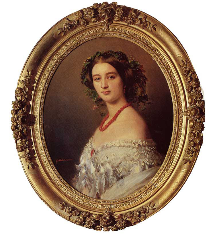 Franz Xaver Winterhalter. Portrait of Maria Luisa Wagram, Princess Murat