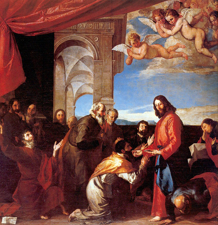 Jose de Ribera. The sacrament of the Holy apostles